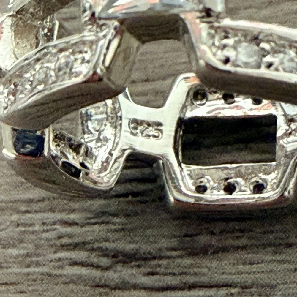 Silver Geometric‎ Ring